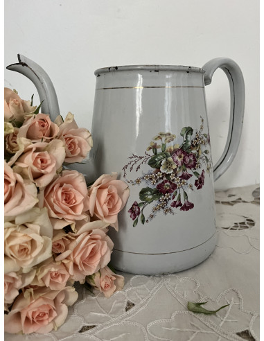 Cafetière en tôle émaillée, Utzschneider de Sarreguemines