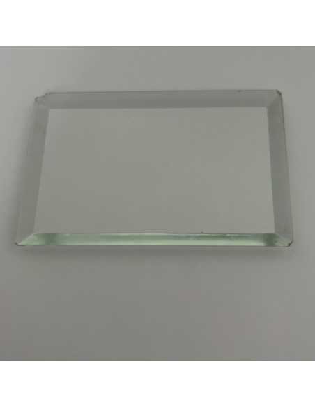 Paire de cadres laiton, verre biseauté