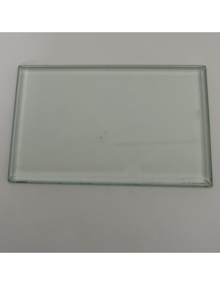 Paire de cadres laiton, verre biseauté