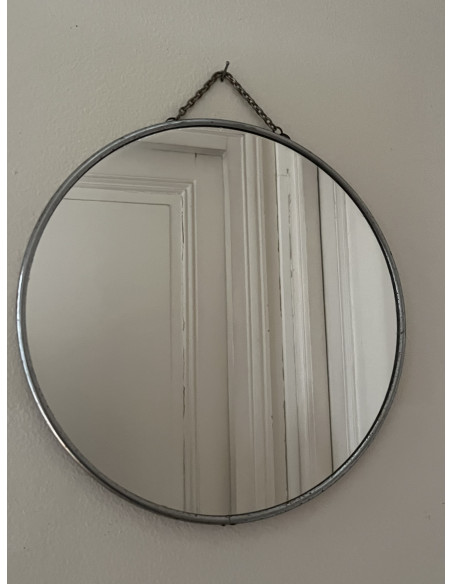 Miroir rond de barbier