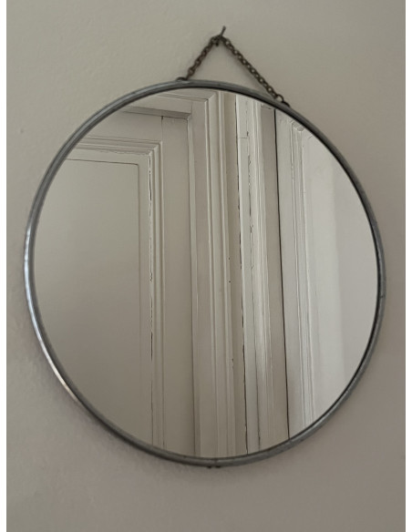 Miroir rond de barbier