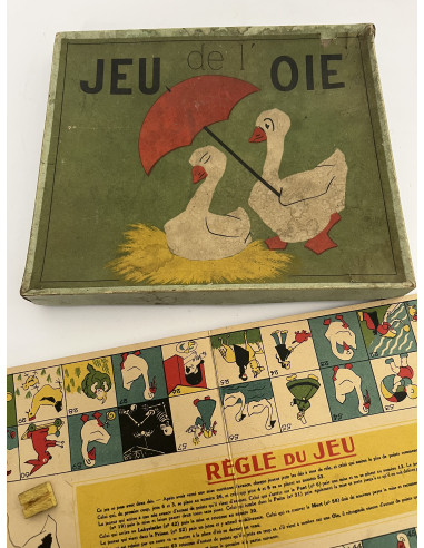 Ancien jeu de l'oie illustré