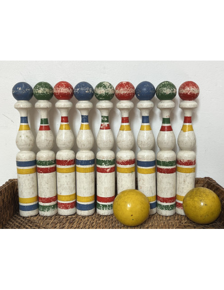 Jeu de quilles anciennes