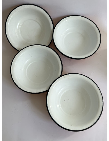 Ensemble de bols émaillés, coupelles vintage