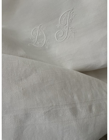 Nappe de vigneron, monogramme DF