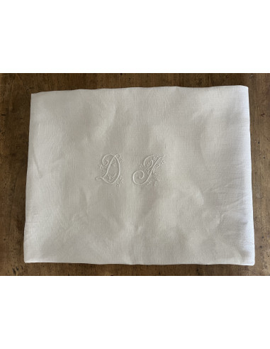Nappe de vigneron, monogramme DF