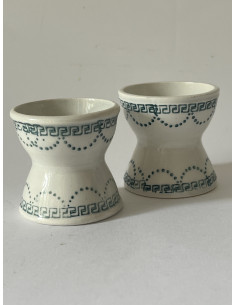 Paire de coquetiers diabolo