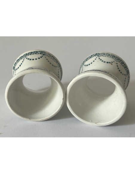 Paire de coquetiers diabolo