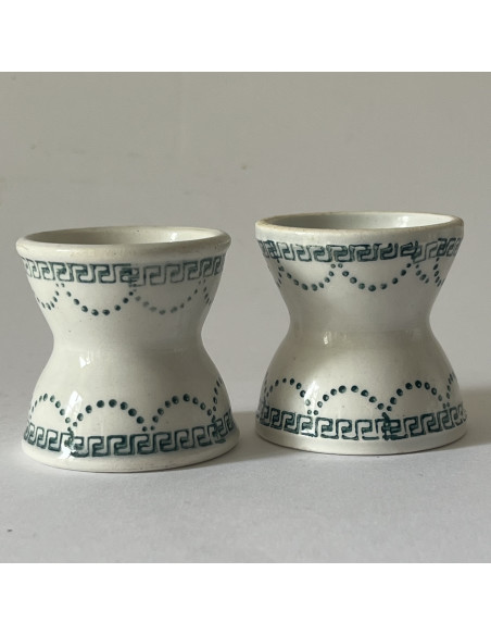 Paire de coquetiers diabolo