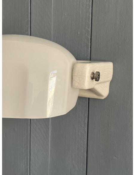 Applique murale art-déco, céramique et opaline