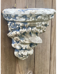 Console murale en plâtre sculpté