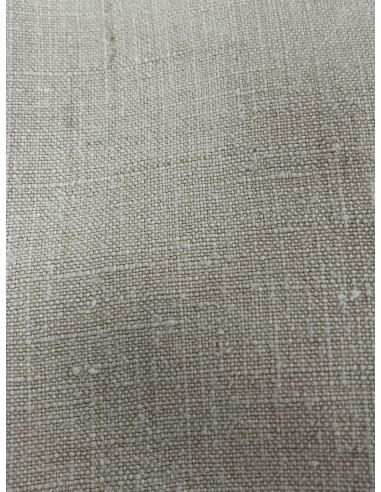 Drap en lin brodé avec monogramme MR