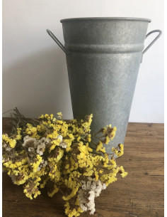 Vase de fleuriste en zinc- Grand format