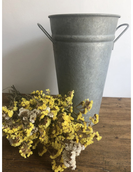 Vase de fleuriste en zinc- Grand format
