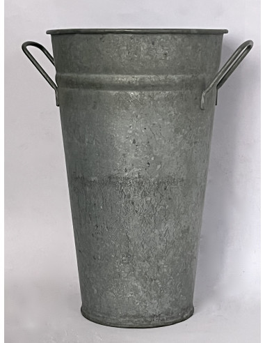 Vase de fleuriste en zinc- Grand format
