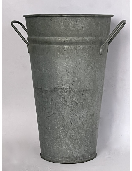 Vase de fleuriste en zinc- Grand format