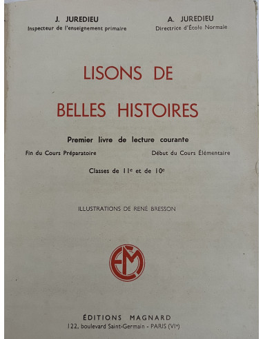 Lisons de belles histoires - Premier livre de lecture