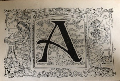 Moi, la lettrine de Grasset dans le Larousse 1922